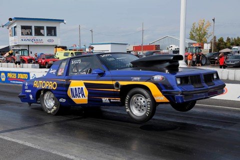 Jump start of a race car