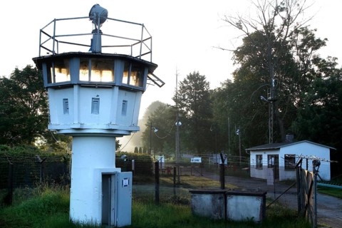 Observation tower of the border troops of the GDR