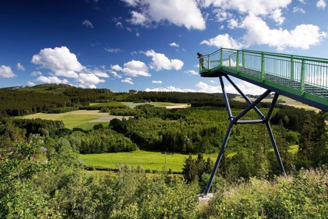 Viewing platform in the Saale valley