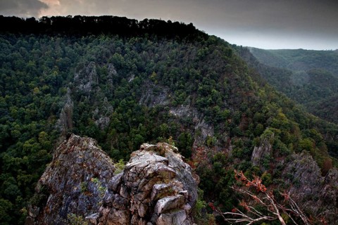 Granite rock above the Bode Valley