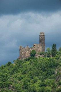 Castle Maus overlooking the Rhine river