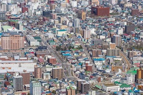 Outlook over Hakodate from Mount Hakodate