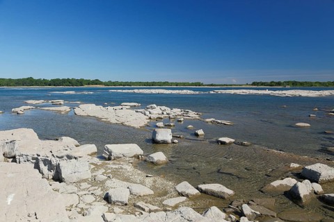 River at low level