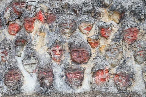 Thousands of sculpted figures by artist Filippo Bentivegna at Il Castello Incantato