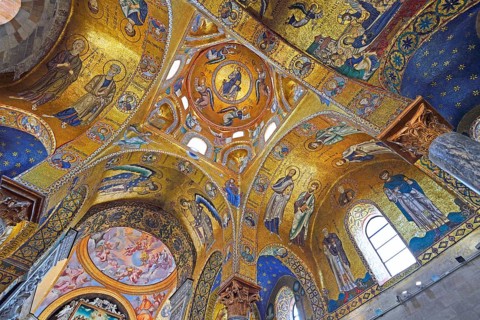 Magnificent ceiling paintings of the Chiesa di Santa Maria dell'Ammiraglio