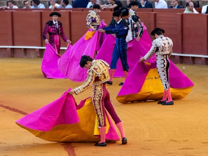 Banderilleros with capas