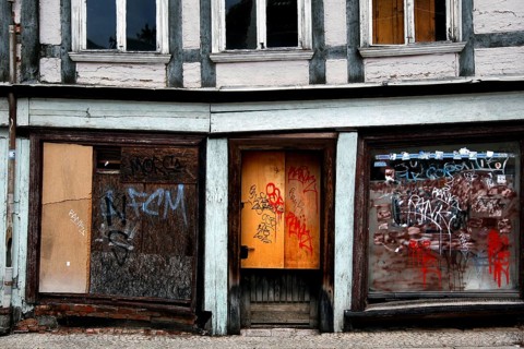 Abandoned shop in the Altmark