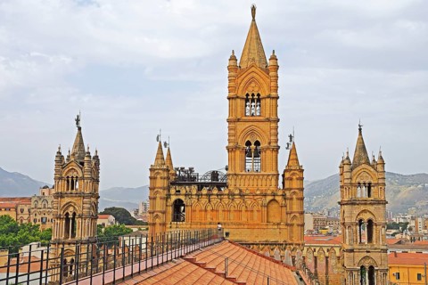 Bell towers of Palermo Cathedral