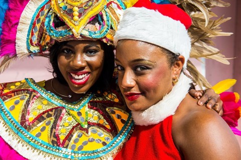 Dressed up girls in Nassau