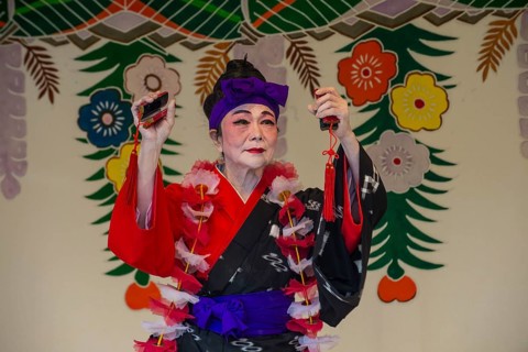 Traditional dressed dancer