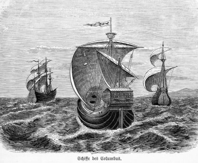 Ships of Christopher Columbus`fleet