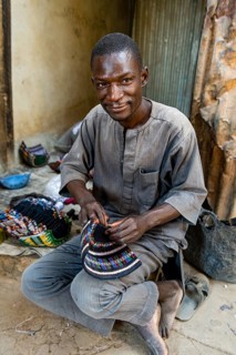 Man in the bazaar