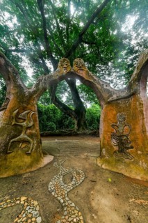 Voodoo scultpures in the Unesco site Osun-Osogbo Sacred Grove