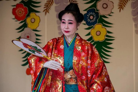 Traditional dressed dancers
