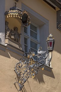 Historic nose sign of a former pub