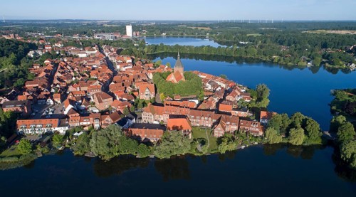 Aerial view of the old town