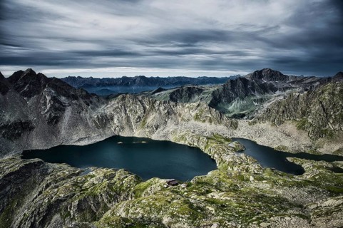 Mountains and clouds