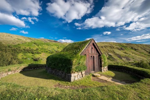 Wooden and peat buildings