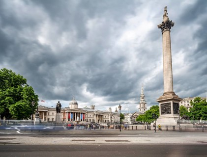 Trafalgar Square with National Gallery