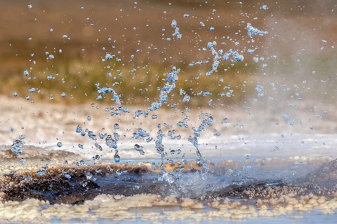 Spouting water