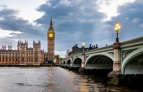 Westminster Bridge with Thames