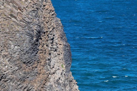 Basalt formations by the sea