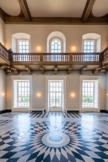 Hall with decorated floor