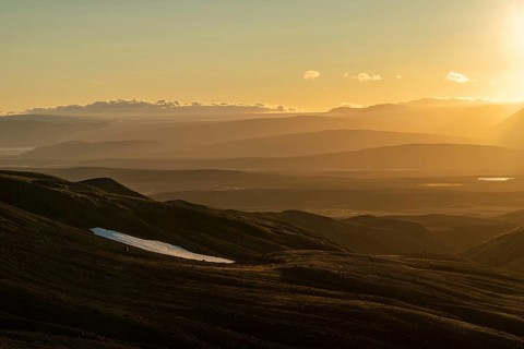 View from Kerlingarfjoell towards Langjoekull