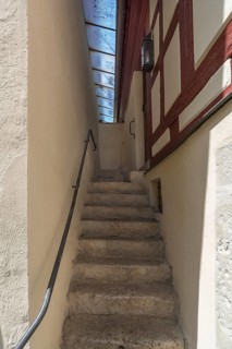 Staircase to the synagogue in the Judenhof
