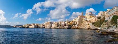 Town view and coast