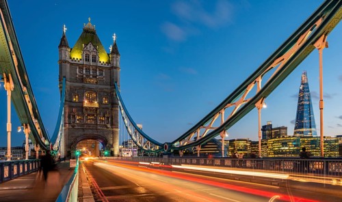 Tower Bridge in the evening