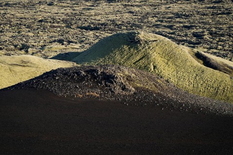 Moss-covered Laki crater or Lakagigar