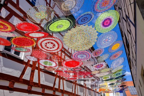 Crocheted dreamcatcher
