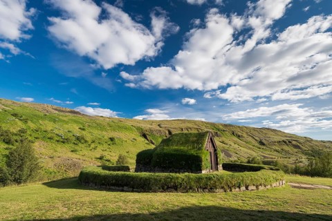 Wooden and peat buildings
