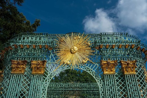 Western lattice pavilion at Sanssouci Palace in Potsdam