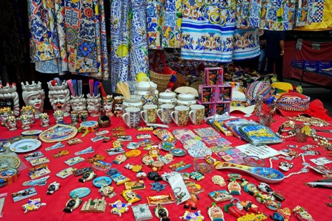 Typical ceramic tourist memento