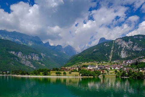 Molveno with Lake Molveno