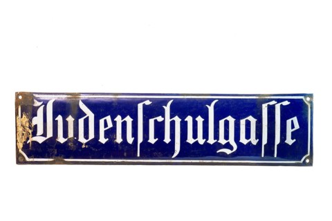 Street sign Judenschulgasse