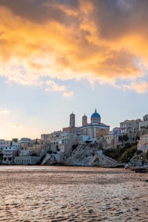 Coast and city view