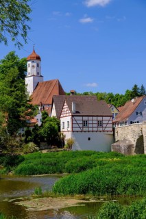 River Woernitz and old town