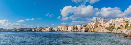 Town view and coast