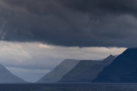 Low clouds over Kalsoy and Eysturoy
