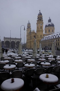 Odeonsplatz with Feldherrnhalle and Theatine Church