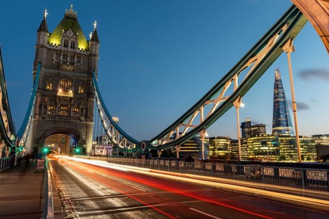 Tower Bridge in the evening