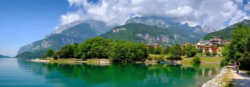 Molveno with Lake Molveno