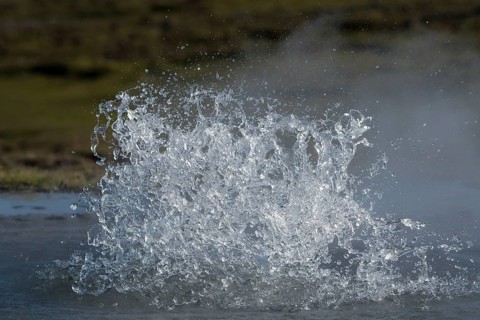 Spouting water