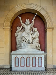 Marble group with Moses