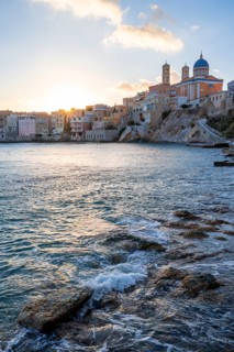 Coast and city view