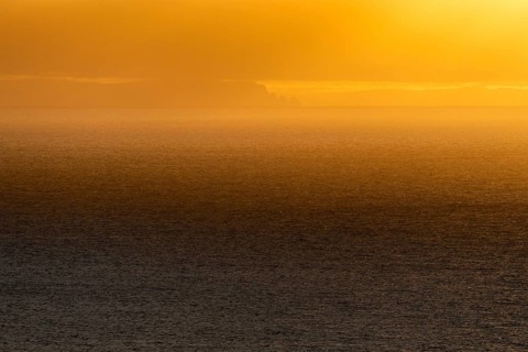 Coast of Strandir at sunset