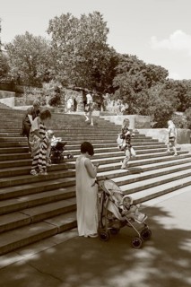 Mothers with prams on Potemkin's stairs